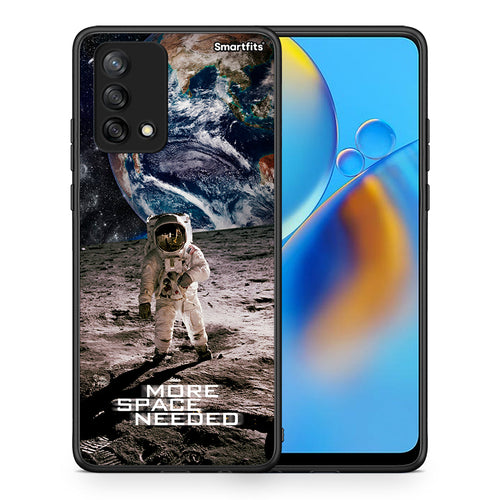 Θήκη Oppo A74 4G More Space από τη Smartfits με σχέδιο στο πίσω μέρος και μαύρο περίβλημα | Oppo A74 4G More Space case with colorful back and black bezels