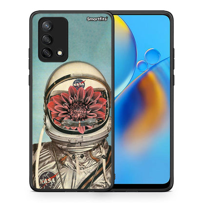 Θήκη Oppo A74 4G Nasa Bloom από τη Smartfits με σχέδιο στο πίσω μέρος και μαύρο περίβλημα | Oppo A74 4G Nasa Bloom case with colorful back and black bezels