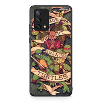 Thumbnail for Oppo A74 4G Ninja Turtles θήκη από τη Smartfits με σχέδιο στο πίσω μέρος και μαύρο περίβλημα | Smartphone case with colorful back and black bezels by Smartfits