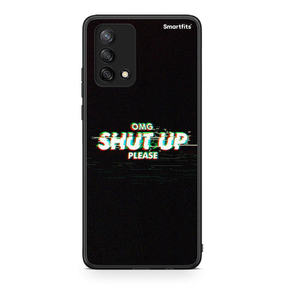 Oppo A74 4G OMG ShutUp θήκη από τη Smartfits με σχέδιο στο πίσω μέρος και μαύρο περίβλημα | Smartphone case with colorful back and black bezels by Smartfits