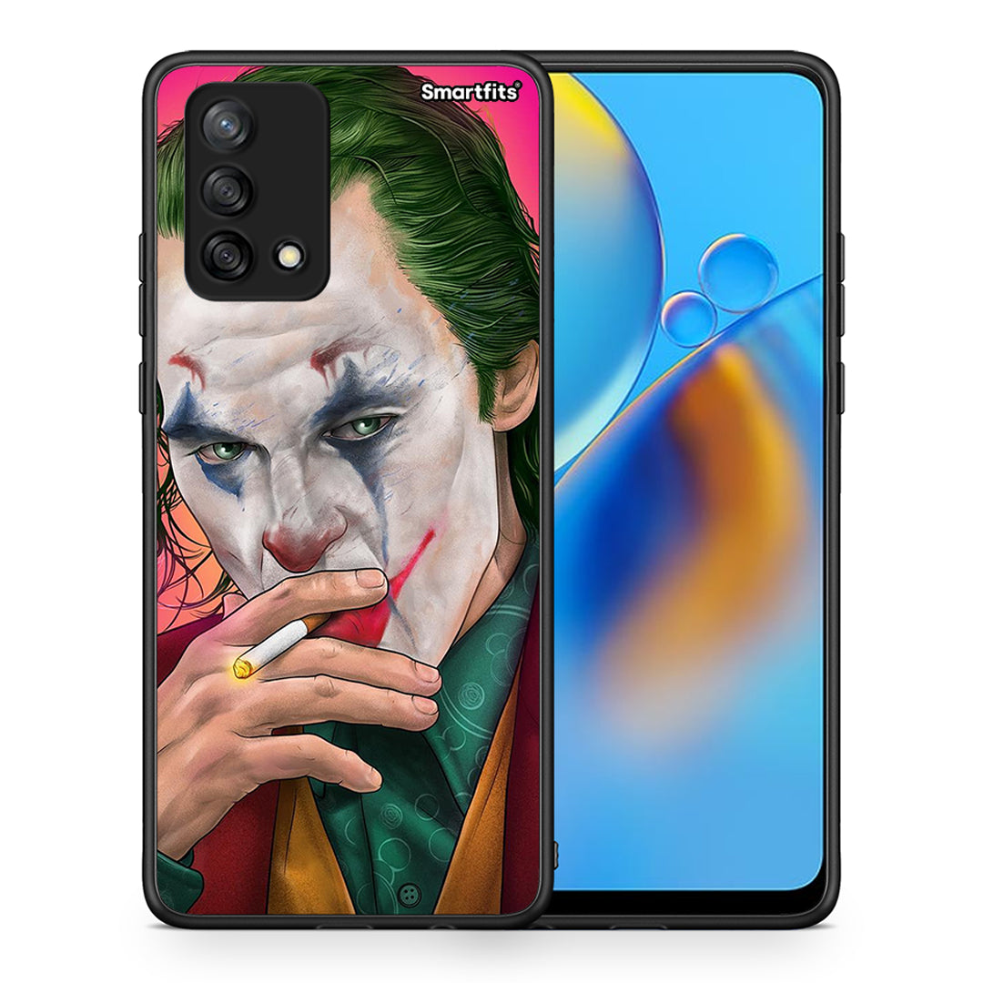 Θήκη Oppo A74 4G JokesOnU PopArt από τη Smartfits με σχέδιο στο πίσω μέρος και μαύρο περίβλημα | Oppo A74 4G JokesOnU PopArt case with colorful back and black bezels