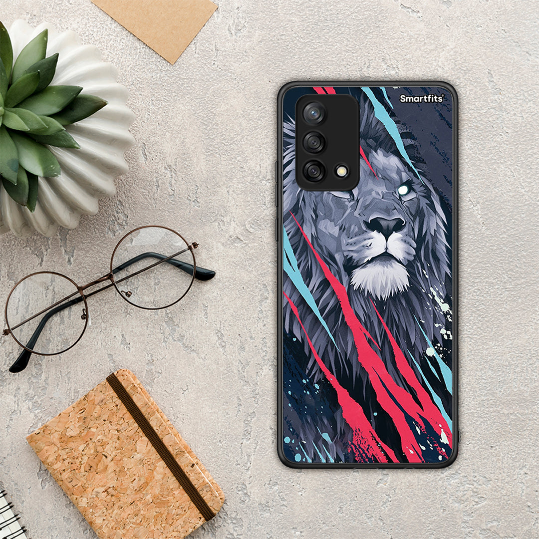 PopArt Lion Designer - Oppo A74 4G θήκη