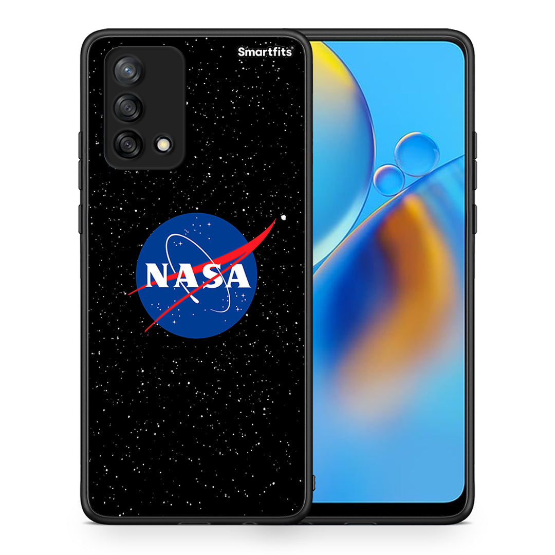 Θήκη Oppo A74 4G NASA PopArt από τη Smartfits με σχέδιο στο πίσω μέρος και μαύρο περίβλημα | Oppo A74 4G NASA PopArt case with colorful back and black bezels