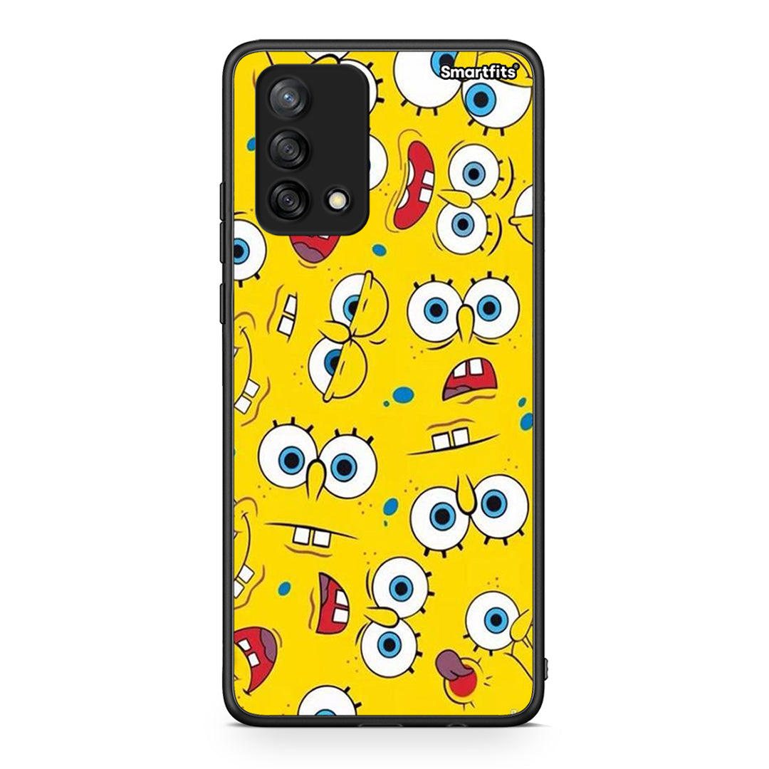 4 - Oppo A74 4G Sponge PopArt case, cover, bumper
