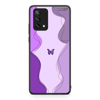 Thumbnail for Oppo A74 4G Purple Mariposa Θήκη Αγίου Βαλεντίνου από τη Smartfits με σχέδιο στο πίσω μέρος και μαύρο περίβλημα | Smartphone case with colorful back and black bezels by Smartfits