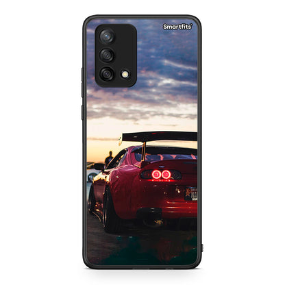 Oppo A74 4G Racing Supra θήκη από τη Smartfits με σχέδιο στο πίσω μέρος και μαύρο περίβλημα | Smartphone case with colorful back and black bezels by Smartfits