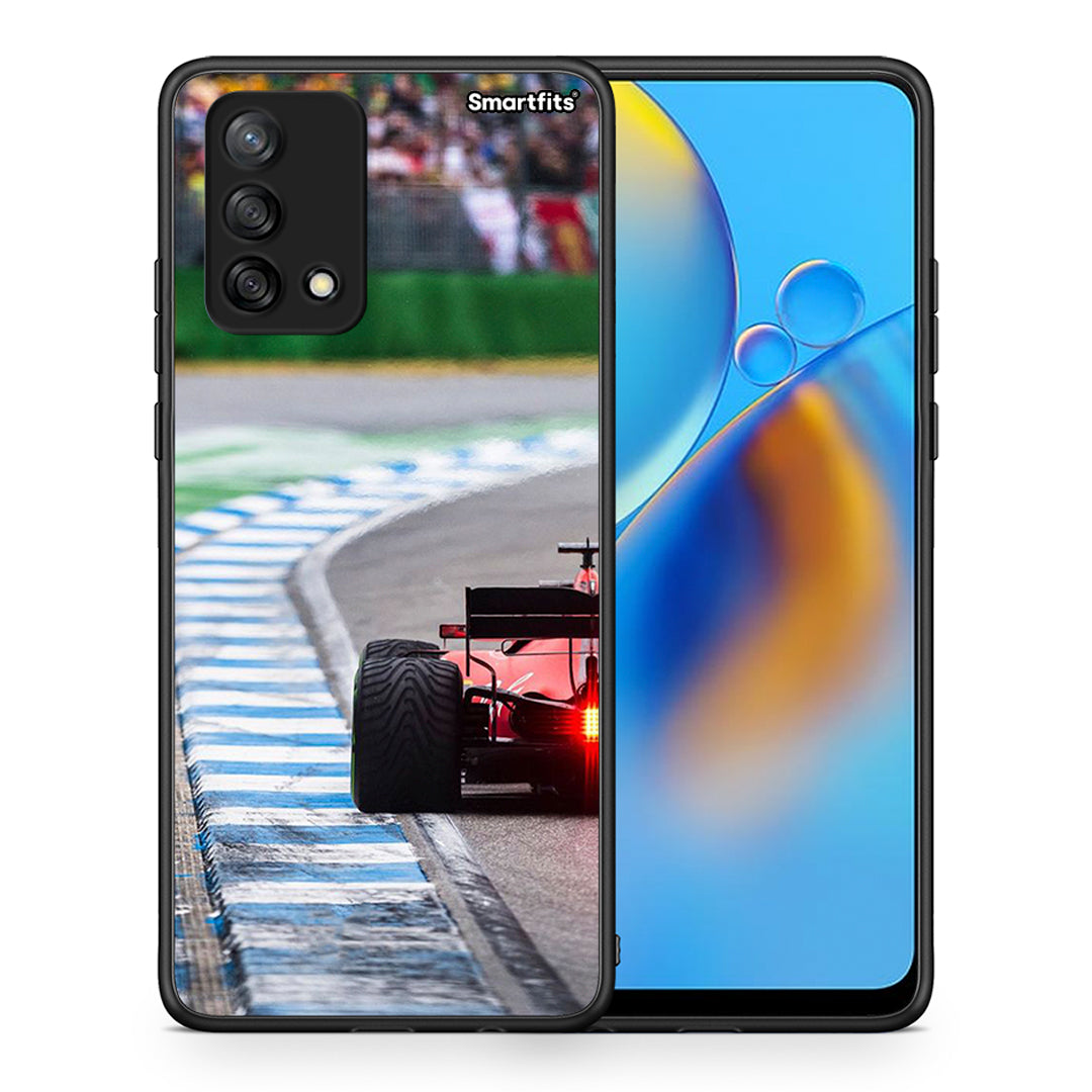 Θήκη Oppo A74 4G Racing Vibes από τη Smartfits με σχέδιο στο πίσω μέρος και μαύρο περίβλημα | Oppo A74 4G Racing Vibes case with colorful back and black bezels