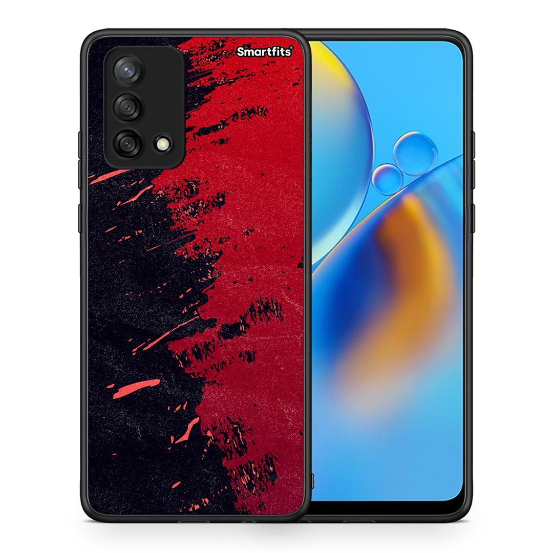 Red Paint - Oppo A74 4G θήκη