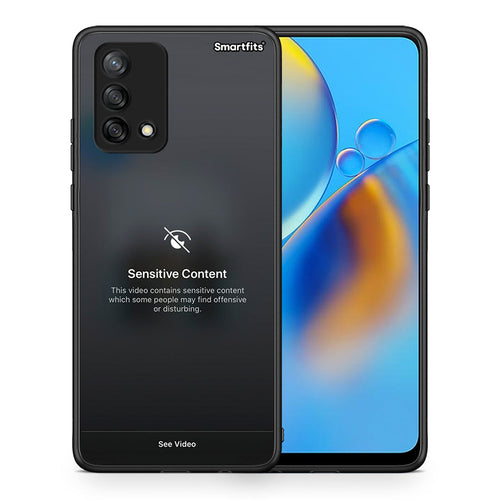 Θήκη Oppo A74 4G Sensitive Content από τη Smartfits με σχέδιο στο πίσω μέρος και μαύρο περίβλημα | Oppo A74 4G Sensitive Content case with colorful back and black bezels
