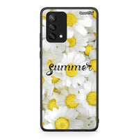 Thumbnail for Oppo A74 4G Summer Daisies Θήκη από τη Smartfits με σχέδιο στο πίσω μέρος και μαύρο περίβλημα | Smartphone case with colorful back and black bezels by Smartfits