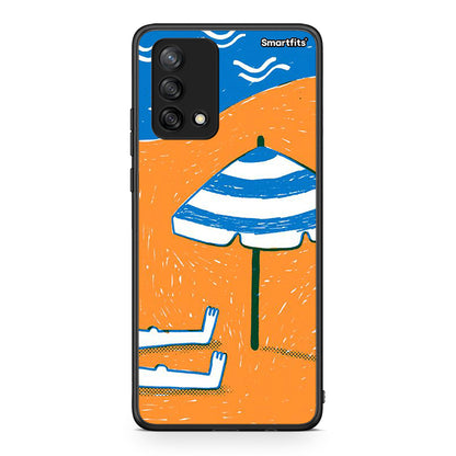 Oppo A74 4G Summering Θήκη από τη Smartfits με σχέδιο στο πίσω μέρος και μαύρο περίβλημα | Smartphone case with colorful back and black bezels by Smartfits