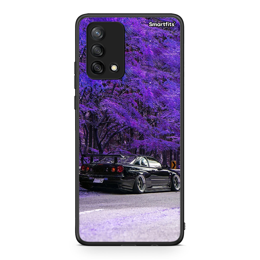 Oppo A74 4G Super Car Θήκη Αγίου Βαλεντίνου από τη Smartfits με σχέδιο στο πίσω μέρος και μαύρο περίβλημα | Smartphone case with colorful back and black bezels by Smartfits