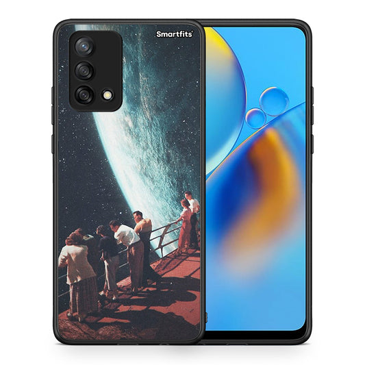 Θήκη Oppo A74 4G Surreal View από τη Smartfits με σχέδιο στο πίσω μέρος και μαύρο περίβλημα | Oppo A74 4G Surreal View case with colorful back and black bezels
