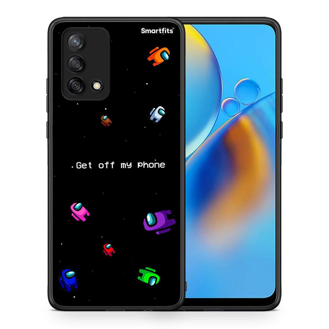 Θήκη Oppo A74 4G AFK Text από τη Smartfits με σχέδιο στο πίσω μέρος και μαύρο περίβλημα | Oppo A74 4G AFK Text case with colorful back and black bezels