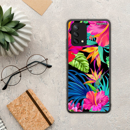 Tropical Flowers - Oppo A74 4G θήκη