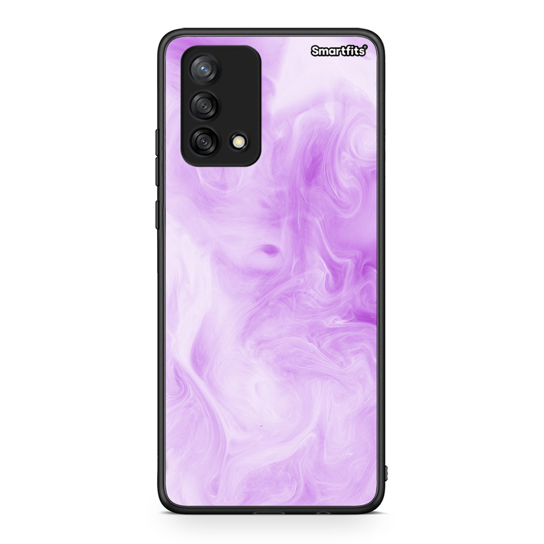 99 - Oppo A74 4G Watercolor Lavender case, cover, bumper