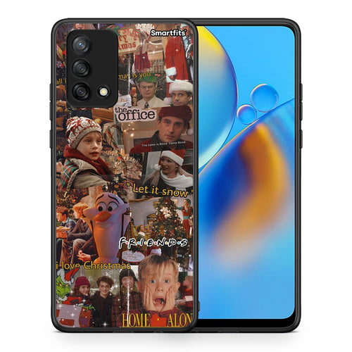 Θήκη Oppo A74 4G Xmas Wishes από τη Smartfits με σχέδιο στο πίσω μέρος και μαύρο περίβλημα | Oppo A74 4G Xmas Wishes case with colorful back and black bezels