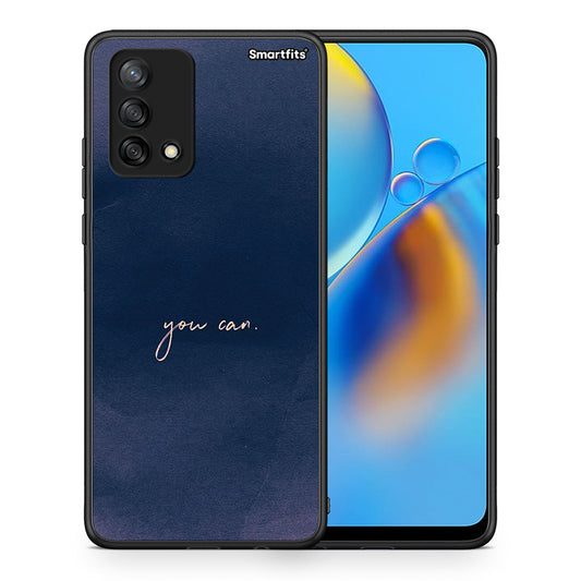 Θήκη Oppo A74 4G You Can από τη Smartfits με σχέδιο στο πίσω μέρος και μαύρο περίβλημα | Oppo A74 4G You Can case with colorful back and black bezels