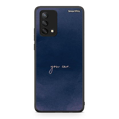 Oppo A74 4G You Can θήκη από τη Smartfits με σχέδιο στο πίσω μέρος και μαύρο περίβλημα | Smartphone case with colorful back and black bezels by Smartfits