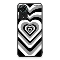 Thumbnail for Oppo A78 4G Black Hearts θήκη από τη Smartfits με σχέδιο στο πίσω μέρος και μαύρο περίβλημα | Smartphone case with colorful back and black bezels by Smartfits
