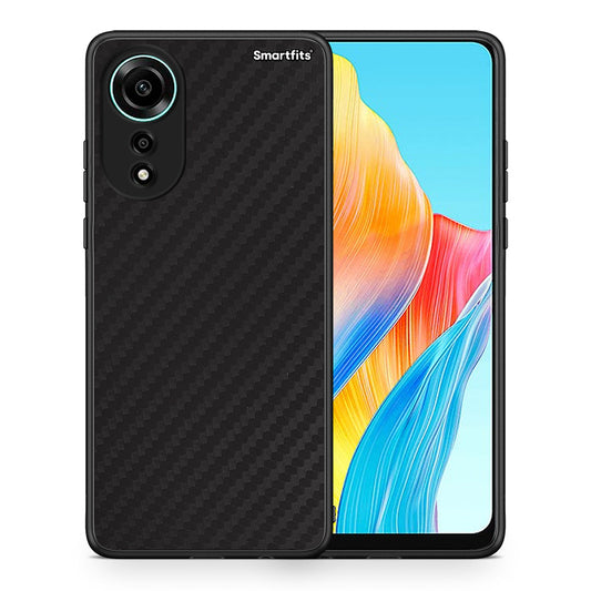 Θήκη Oppo A78 4G Carbon Black από τη Smartfits με σχέδιο στο πίσω μέρος και μαύρο περίβλημα | Oppo A78 4G Carbon Black case with colorful back and black bezels