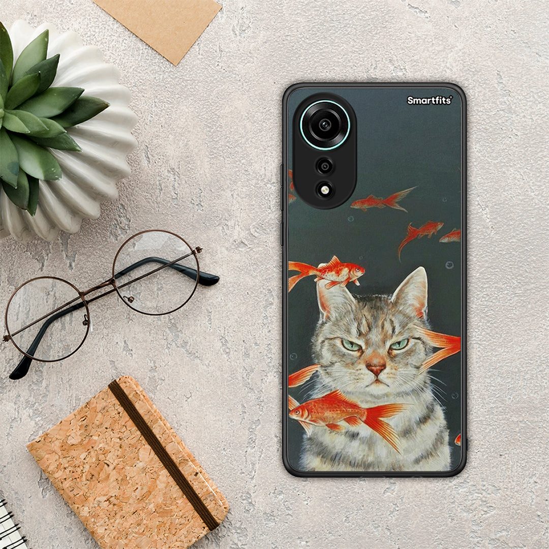 Cat Goldfish - Oppo A78 4G θήκη