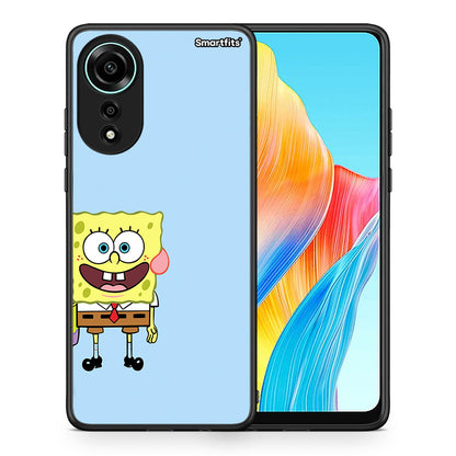 Θήκη Oppo A78 4G Friends Bob από τη Smartfits με σχέδιο στο πίσω μέρος και μαύρο περίβλημα | Oppo A78 4G Friends Bob case with colorful back and black bezels