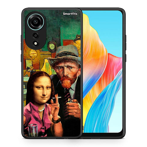 Θήκη Oppo A78 4G Funny Art από τη Smartfits με σχέδιο στο πίσω μέρος και μαύρο περίβλημα | Oppo A78 4G Funny Art case with colorful back and black bezels