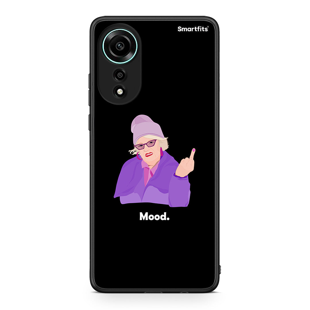 Oppo A78 4G Grandma Mood Black θήκη από τη Smartfits με σχέδιο στο πίσω μέρος και μαύρο περίβλημα | Smartphone case with colorful back and black bezels by Smartfits