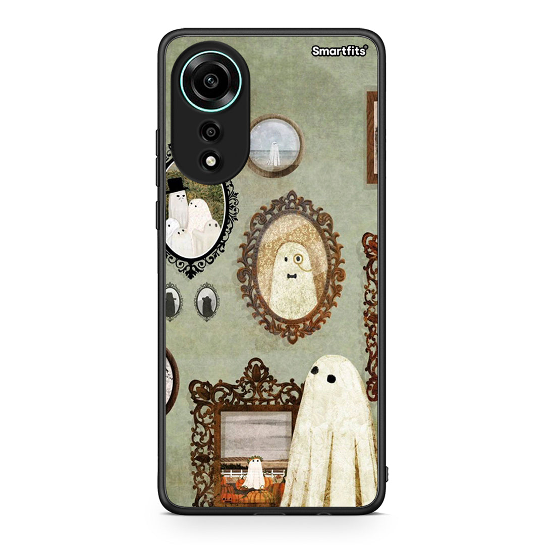 Oppo A78 4G Halloween Ghost Season Θήκη από τη Smartfits με σχέδιο στο πίσω μέρος και μαύρο περίβλημα | Smartphone case with colorful back and black bezels by Smartfits