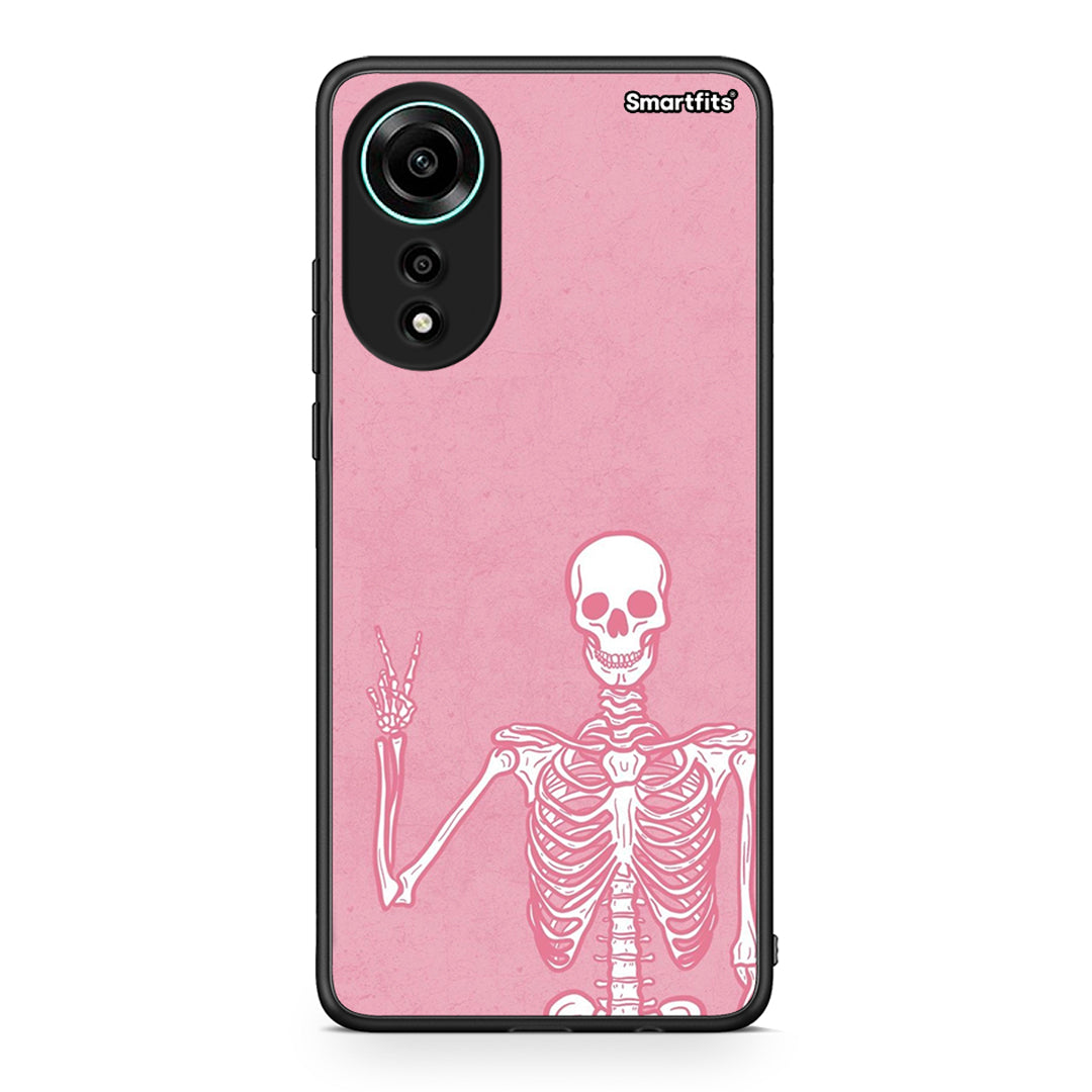 Oppo A78 4G Halloween Motivation Θήκη από τη Smartfits με σχέδιο στο πίσω μέρος και μαύρο περίβλημα | Smartphone case with colorful back and black bezels by Smartfits