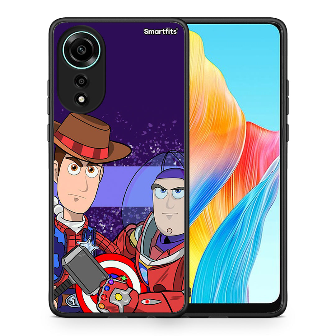 Θήκη Oppo A78 4G Infinity Story από τη Smartfits με σχέδιο στο πίσω μέρος και μαύρο περίβλημα | Oppo A78 4G Infinity Story case with colorful back and black bezels