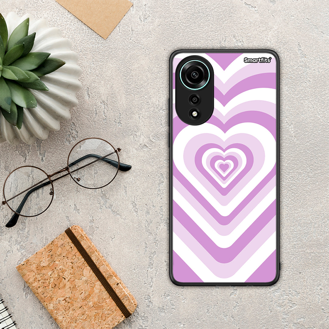 Lilac Hearts - Oppo A78 4G θήκη