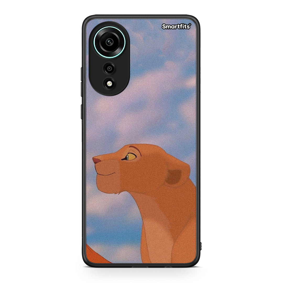 Oppo A78 4G Lion Love 2 Θήκη Αγίου Βαλεντίνου από τη Smartfits με σχέδιο στο πίσω μέρος και μαύρο περίβλημα | Smartphone case with colorful back and black bezels by Smartfits