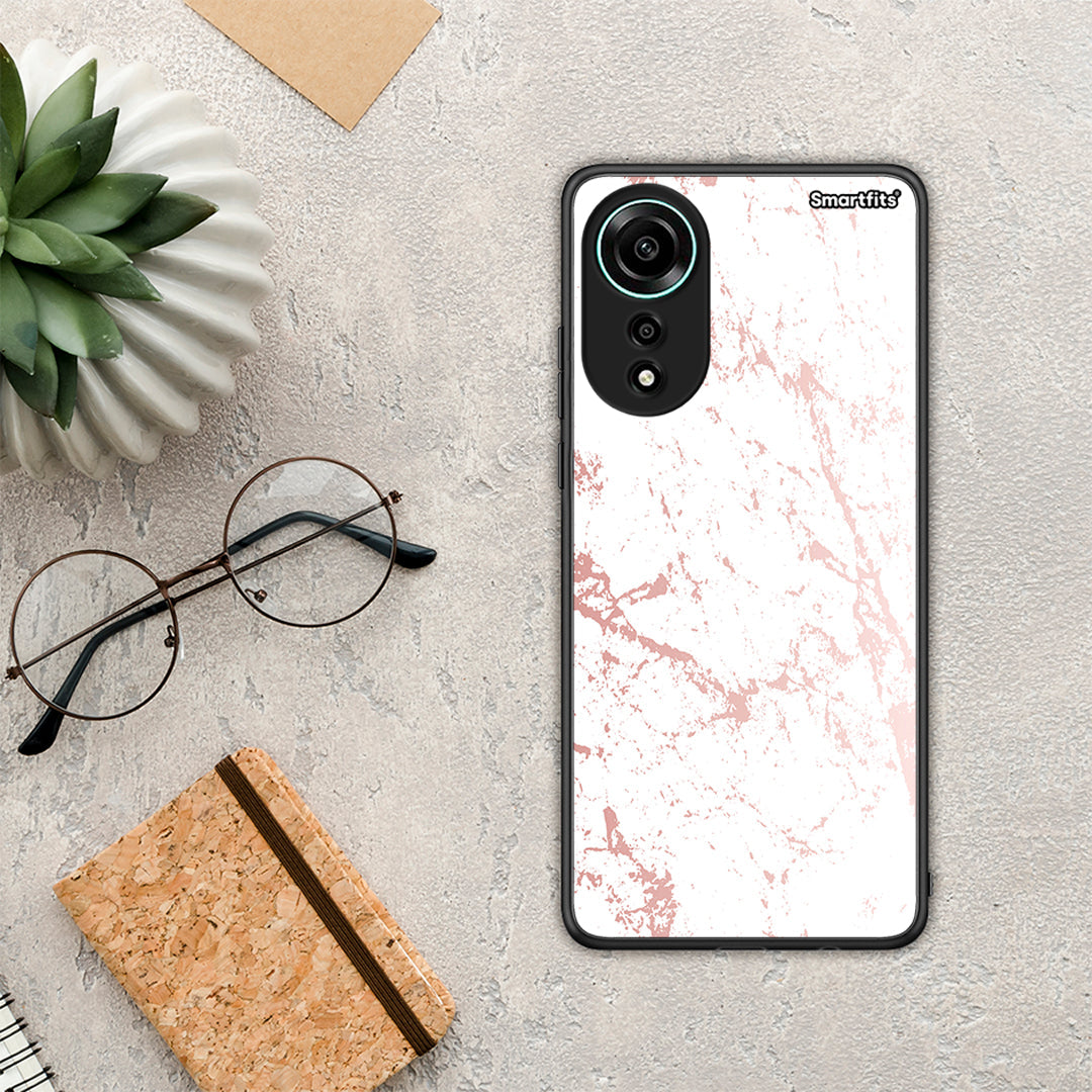 Marble Pink Splash - Oppo A78 4G θήκη