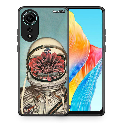 Θήκη Oppo A78 4G Nasa Bloom από τη Smartfits με σχέδιο στο πίσω μέρος και μαύρο περίβλημα | Oppo A78 4G Nasa Bloom case with colorful back and black bezels