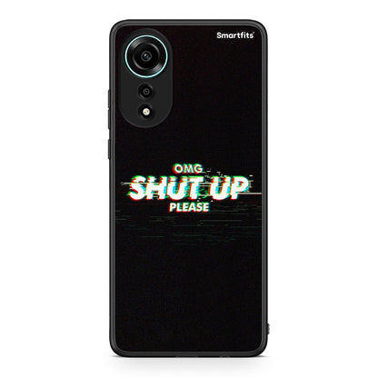 Oppo A78 4G OMG ShutUp θήκη από τη Smartfits με σχέδιο στο πίσω μέρος και μαύρο περίβλημα | Smartphone case with colorful back and black bezels by Smartfits