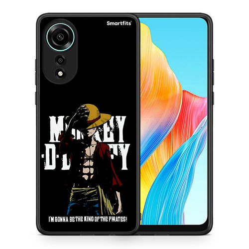 Θήκη Oppo A78 4G Pirate King από τη Smartfits με σχέδιο στο πίσω μέρος και μαύρο περίβλημα | Oppo A78 4G Pirate King case with colorful back and black bezels