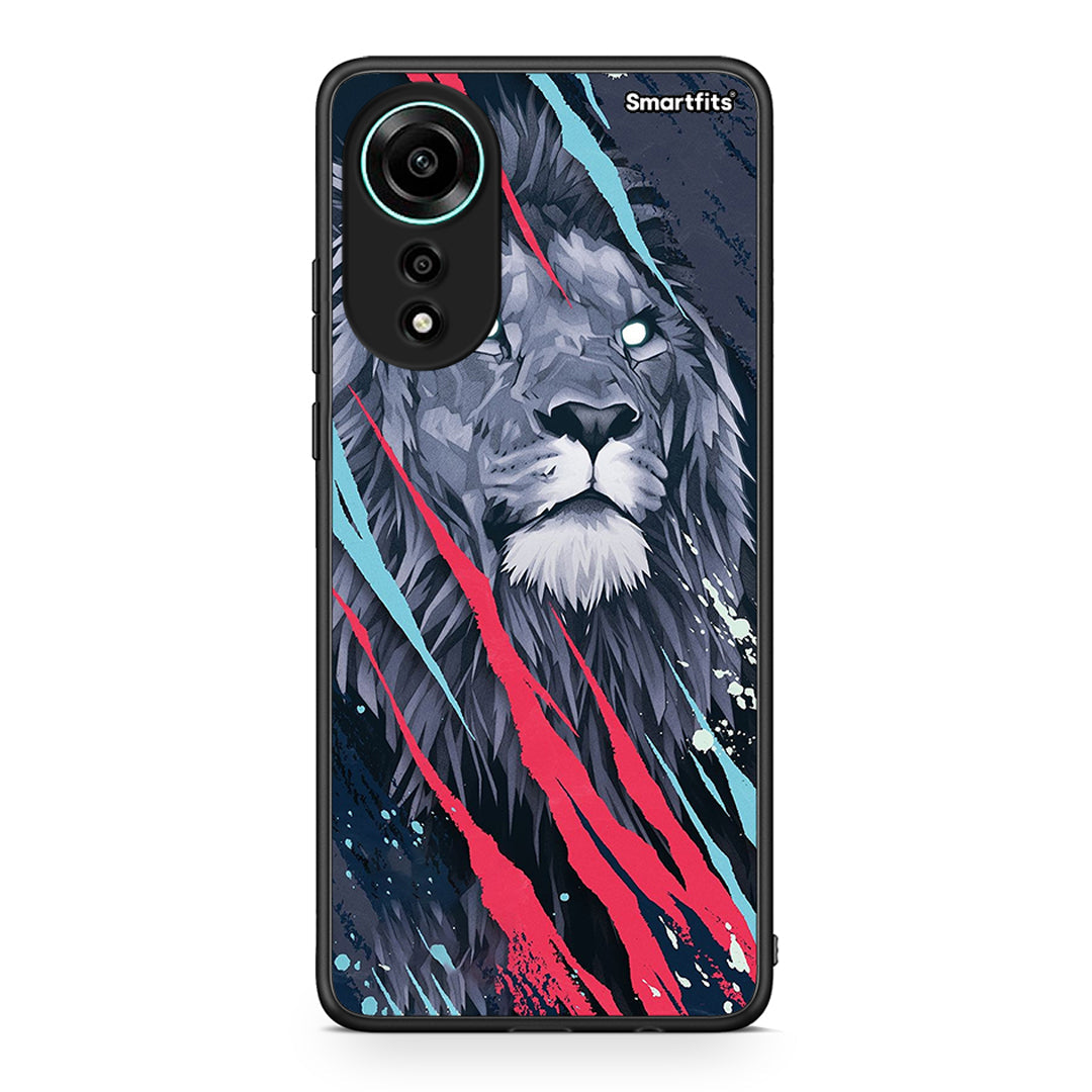 4 - Oppo A78 4G Lion Designer PopArt case, cover, bumper