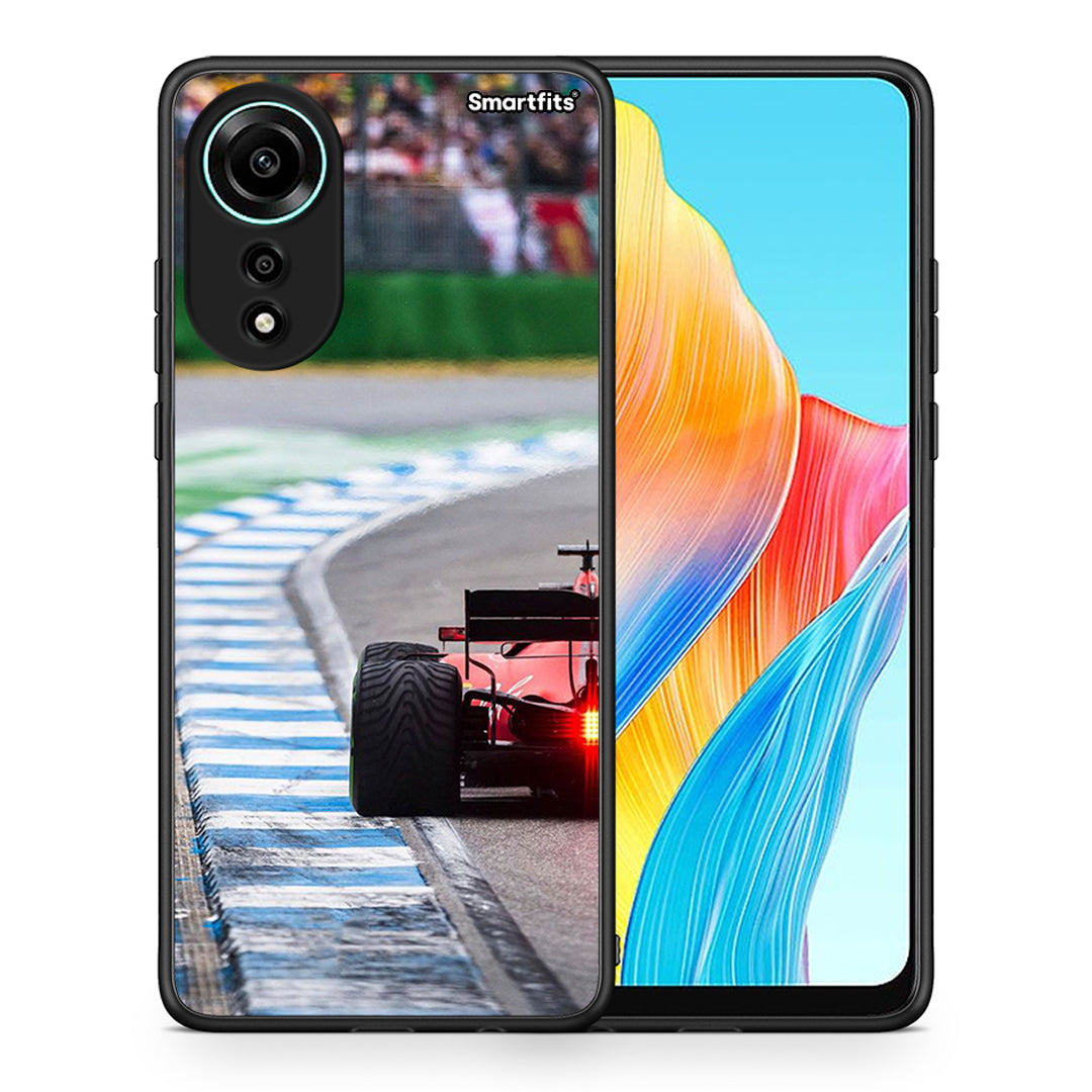 Θήκη Oppo A78 4G Racing Vibes από τη Smartfits με σχέδιο στο πίσω μέρος και μαύρο περίβλημα | Oppo A78 4G Racing Vibes case with colorful back and black bezels