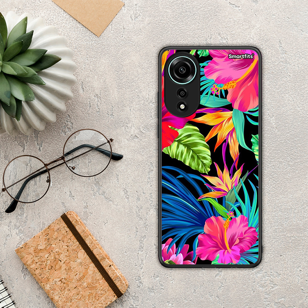 Tropical Flowers - Oppo A78 4G θήκη