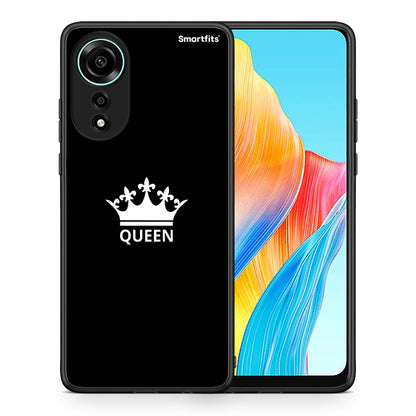 Θήκη Oppo A78 4G Queen Valentine από τη Smartfits με σχέδιο στο πίσω μέρος και μαύρο περίβλημα | Oppo A78 4G Queen Valentine case with colorful back and black bezels