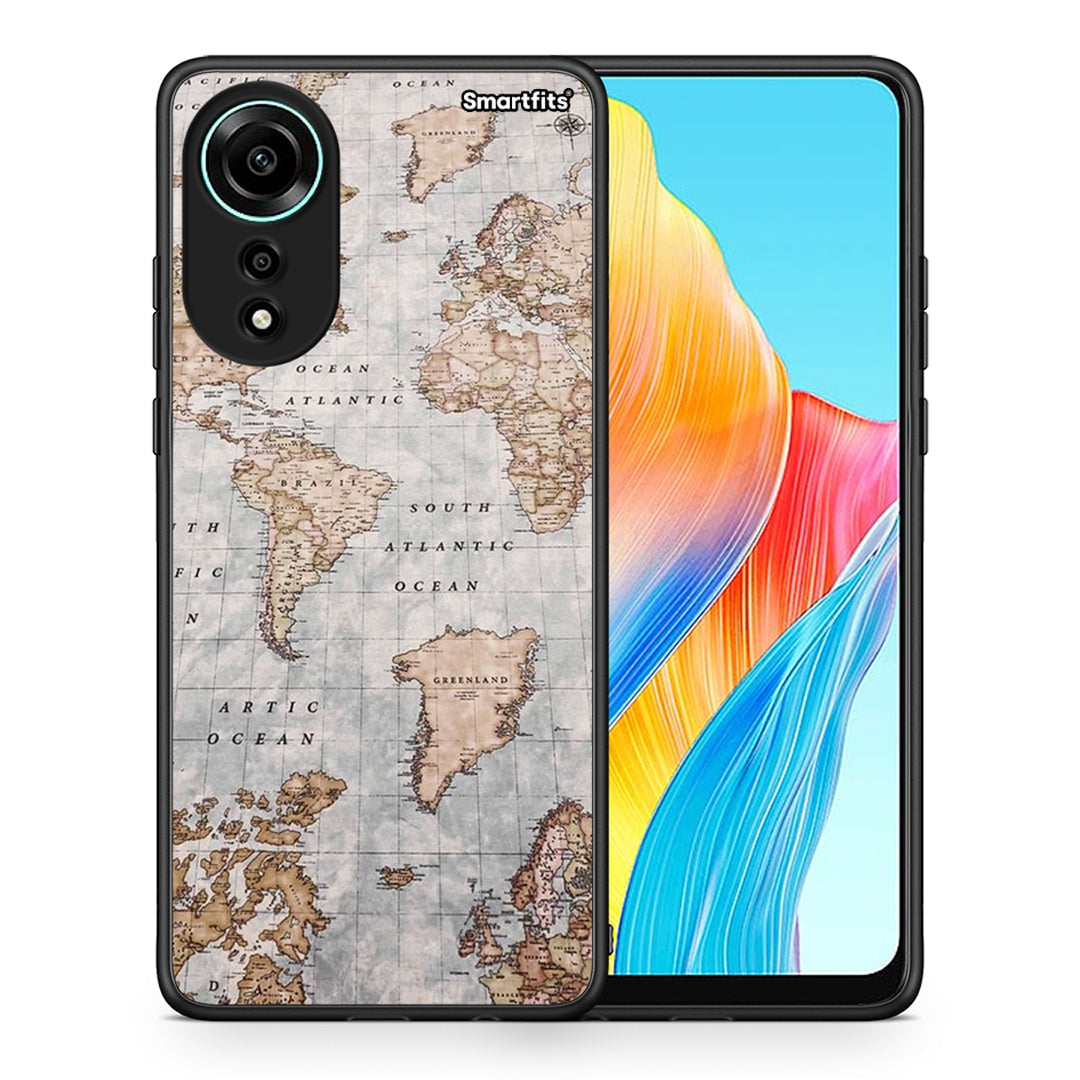 World Map - Oppo A78 4G θήκη