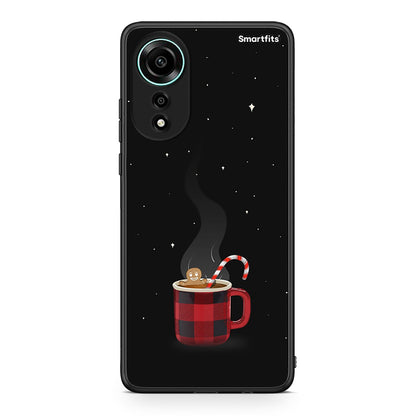 Oppo A78 4G Xmas Bathing θήκη από τη Smartfits με σχέδιο στο πίσω μέρος και μαύρο περίβλημα | Smartphone case with colorful back and black bezels by Smartfits