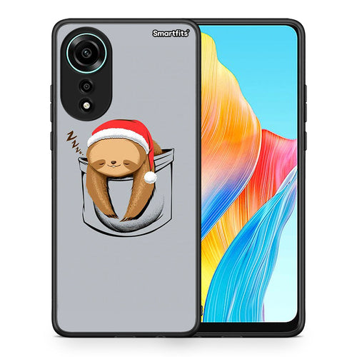 Θήκη Oppo A78 4G Xmas Zzzz από τη Smartfits με σχέδιο στο πίσω μέρος και μαύρο περίβλημα | Oppo A78 4G Xmas Zzzz case with colorful back and black bezels
