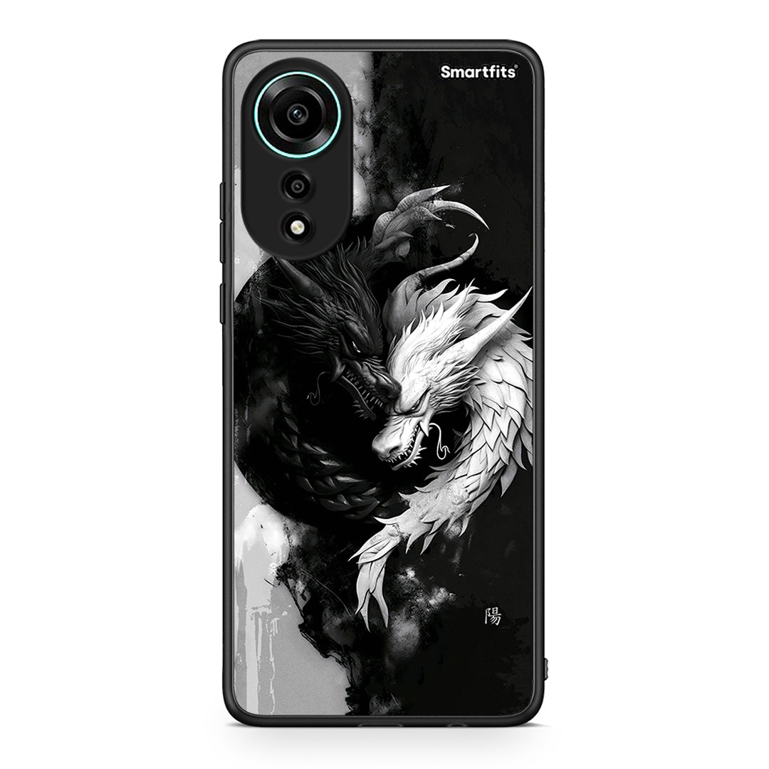 Oppo A78 4G Yin Yang Θήκη από τη Smartfits με σχέδιο στο πίσω μέρος και μαύρο περίβλημα | Smartphone case with colorful back and black bezels by Smartfits