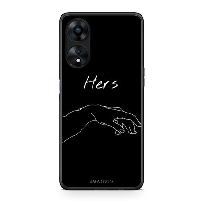 Θήκη Oppo A78 Aesthetic Love 1 από τη Smartfits με σχέδιο στο πίσω μέρος και μαύρο περίβλημα | Oppo A78 Aesthetic Love 1 Case with Colorful Back and Black Bezels