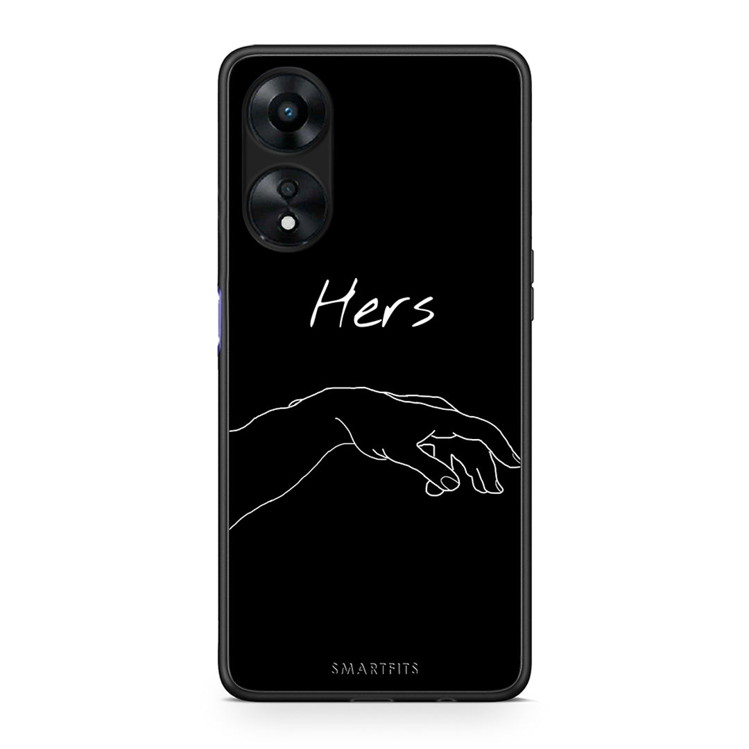 Θήκη Oppo A78 Aesthetic Love 1 από τη Smartfits με σχέδιο στο πίσω μέρος και μαύρο περίβλημα | Oppo A78 Aesthetic Love 1 Case with Colorful Back and Black Bezels