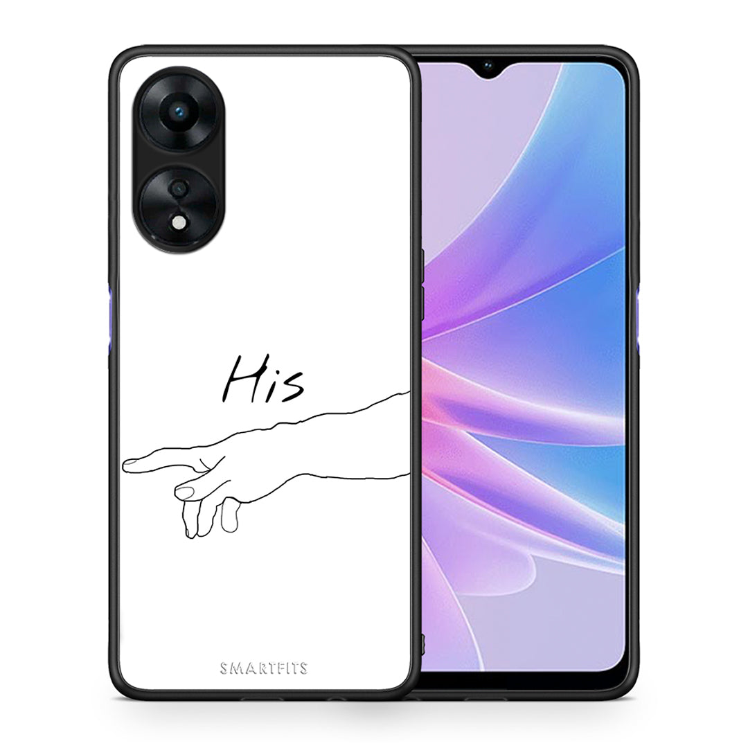 Θήκη Oppo A78 Aesthetic Love 2 από τη Smartfits με σχέδιο στο πίσω μέρος και μαύρο περίβλημα | Oppo A78 Aesthetic Love 2 Case with Colorful Back and Black Bezels