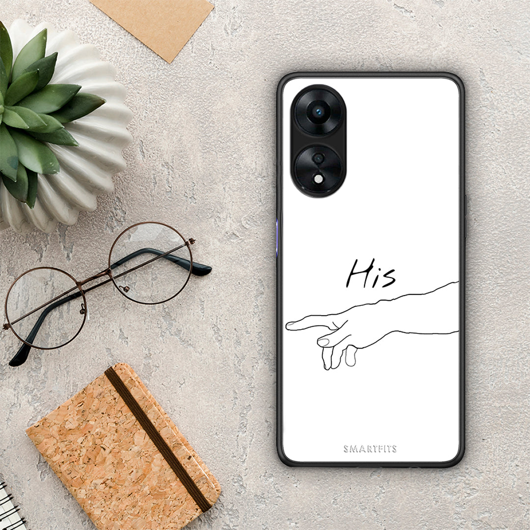 Θήκη Oppo A78 Aesthetic Love 2 από τη Smartfits με σχέδιο στο πίσω μέρος και μαύρο περίβλημα | Oppo A78 Aesthetic Love 2 Case with Colorful Back and Black Bezels